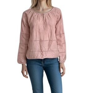 Coco Colette Pink Textured Top NWT